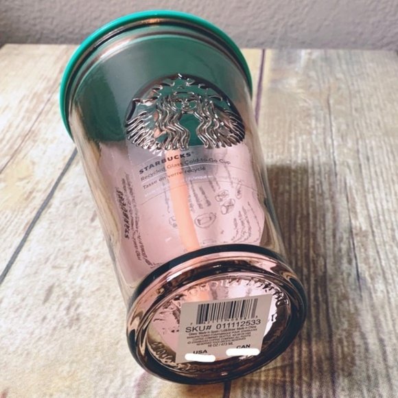 * STARBUCKS Coral Glass Tumbler - Picture 5 of 5
